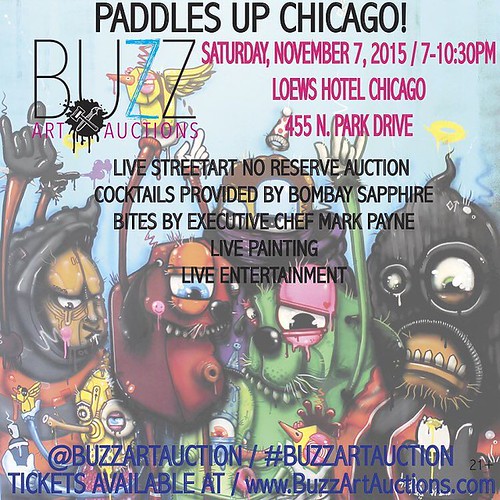Paddles up! Not even 2 weeks left till our team and auction hits #chitown! Tickets are quickly dwindling so get yours now! Link in bio. #art #artist #streetart #paddles #auction #artauction #buyart #loewschicago #chicago #chicagoevents #need #decorate #ch | by dreambait