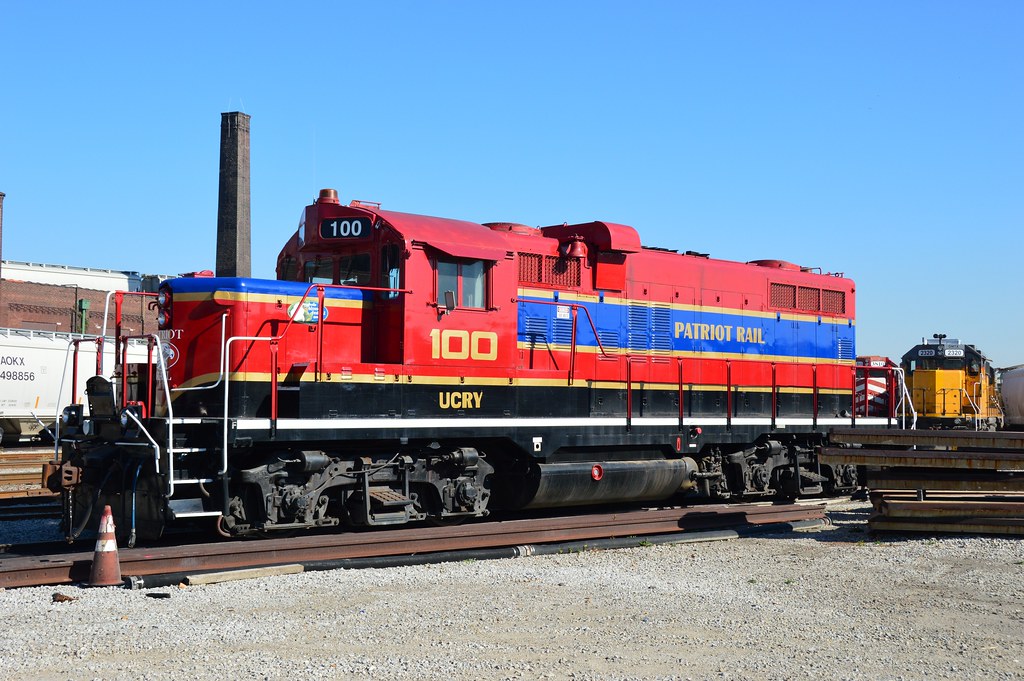 GP10 UCRY 100 awaits service at the FTRL Shops in St Louis Missouri