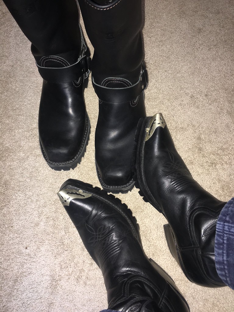 Picking boots for this weekends Mid Atlantic Leather event… | Flickr