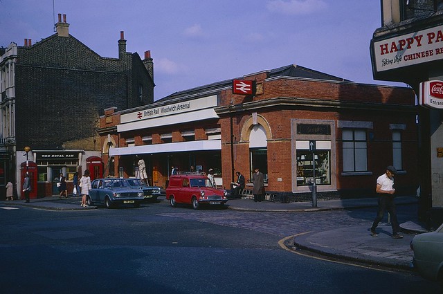 Woolwich Arsenal station in 1974