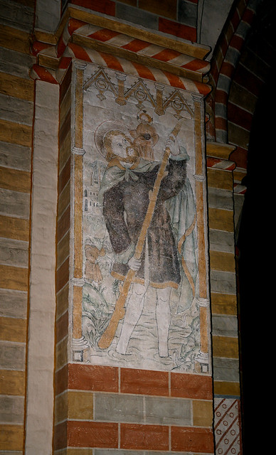Sorø, Sjælland, kirke, pillar painting