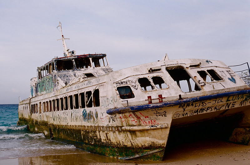 Abandoned Ferry on Contadora Island, Panama