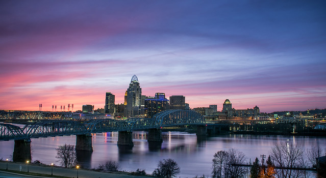 Cincinnati at Sunset
