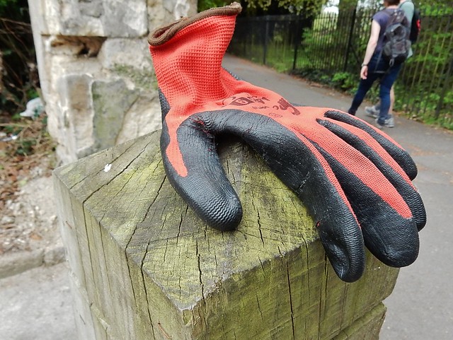 Glove on a Post