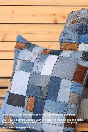 Brio Cushion - Buy Recycled Labels Cushion Online Free Shipping