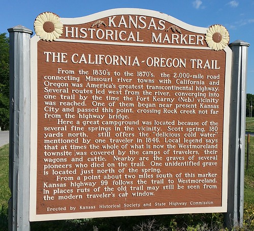 KS-25. Historical Marker near Scott Spring 
