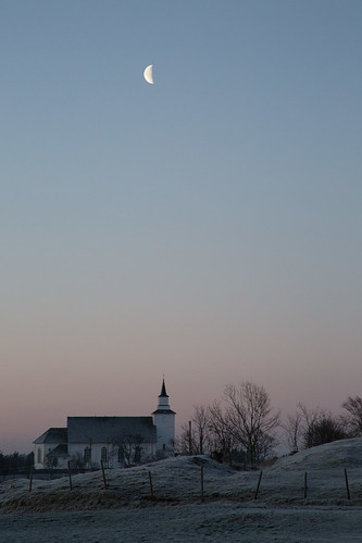 morning sunset moon church norway sunrise haugesund karmøy torvastad torvestad