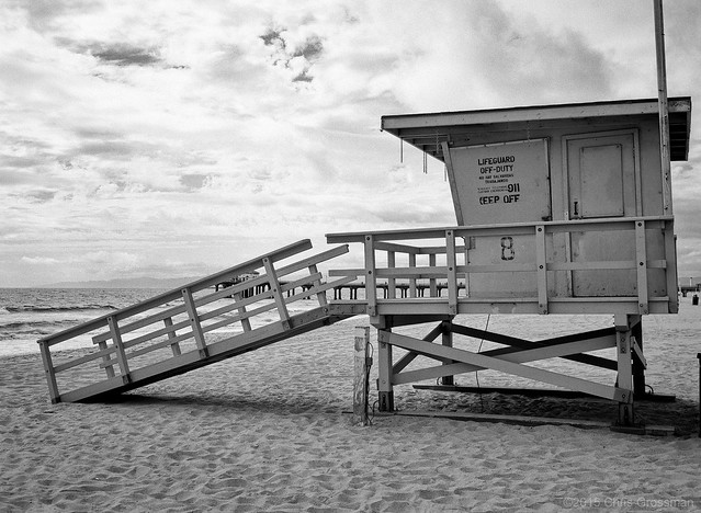 8th Street Lifeguard Station, Manhattan Beach, California - GA645ZI - Acros 100