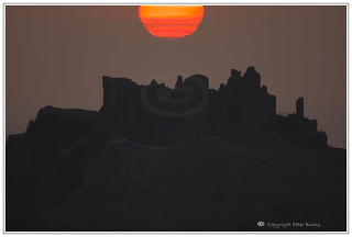 Sunset over Carreg Cennen Castle