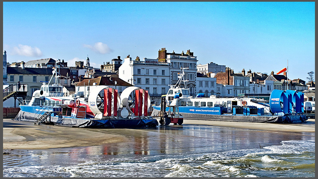 The Isle of Wight  Hovercraft at Ryde