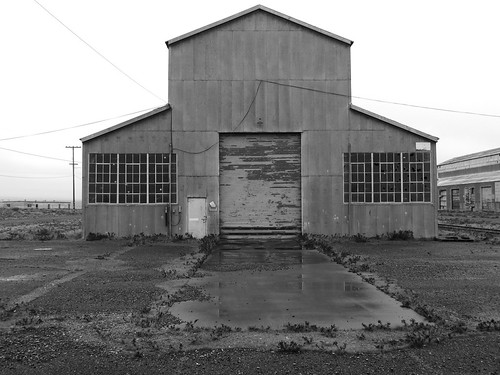 South View of Building 115. by Umatilla Chemical Depot, Hermiston, Oregon, Building 115 was a prefabricated structure designed for overseas  use but was diverted to Umatilla i
