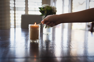 morning candle | by rachel stitched together