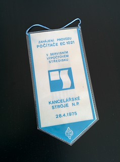 Zahájení provozu počítače EC 1021, Kancelářské stroje n. p., 28. 4. 1975