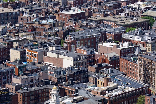 rooftop boston architecture downtown view rooftops massachusetts newengland northend customhouse customhousetower