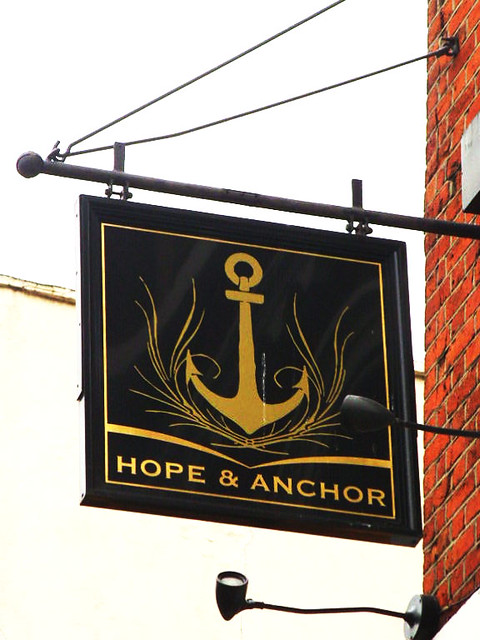 Hope and Anchor sign