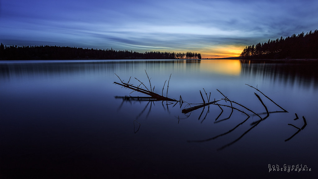 Sunrise sur le lac Servieres