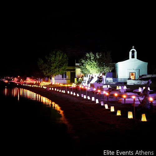 The #weddingpath ❤ to #happiness for #DespoinaVaggelis #DespoinaKampouri #destination #wedding at #Kythnos #island #AgiaEirini #church #Loutra #beach #beachwedding #beachparty #islandwedding #greekwedding #decoration #lightpath #luminary #candles #t