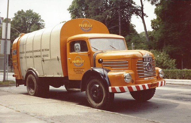 Steyr 480 huisvuilwagen - garbage truck c.1960