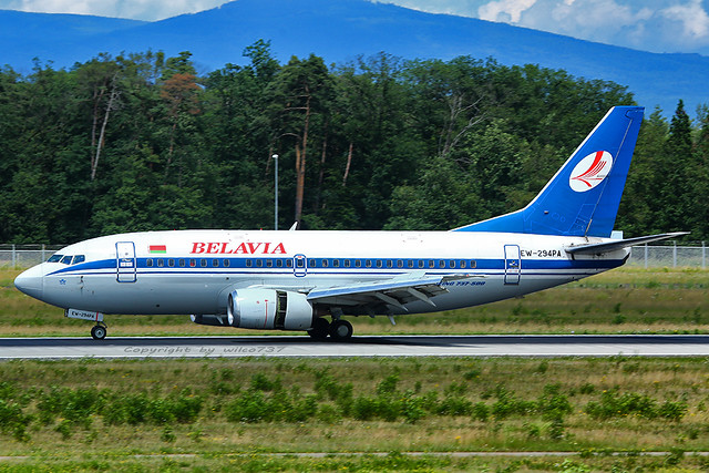 Belavia Boeing 737-500 at FRA (EW-294PA)
