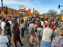 Strike and protest rally and march for a $15/hour minimum wage at the University of Minnesota