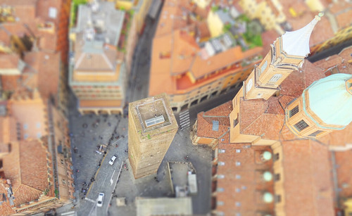 Effetto modellino dalla Torre degli Asinelli - From the top of the Asinelli Tower - Bologna - Italy