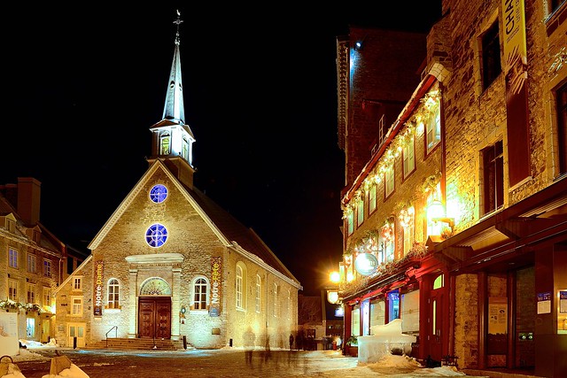 Notre-Dame-des-Victoires Church, Quebec City, Canada