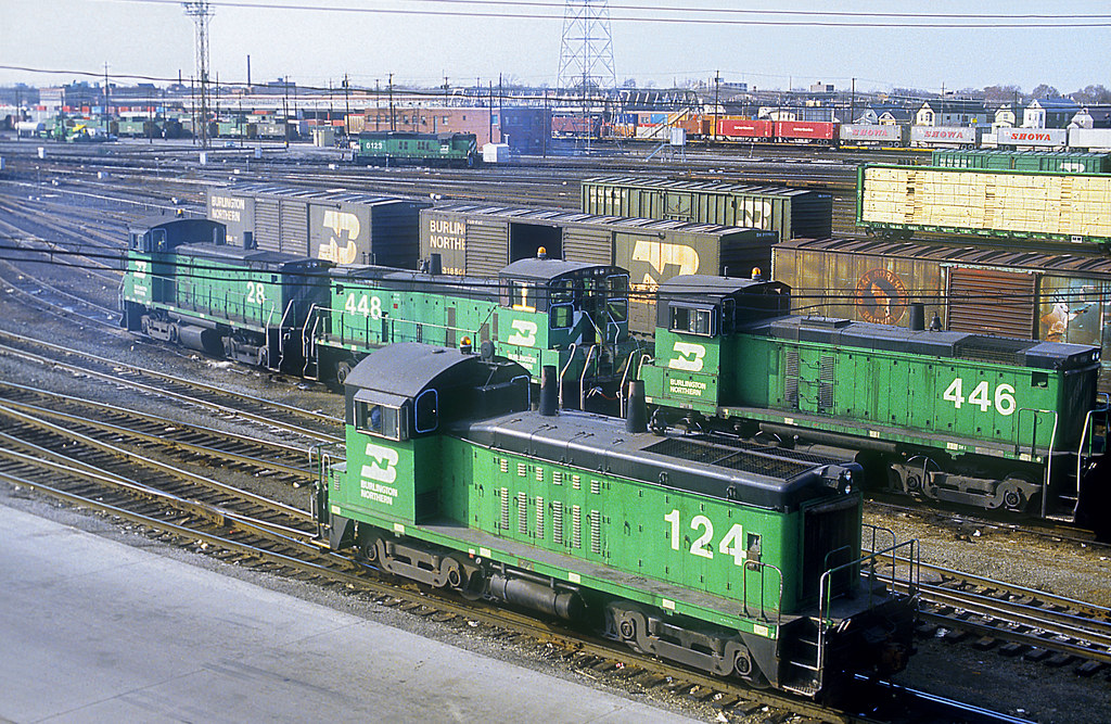 BN SW7 124 | Burlington Northern Railroad SW7 124 at Cicero,… | Flickr