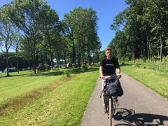 Biking from Maasvlakte (port) back to Rotterdam