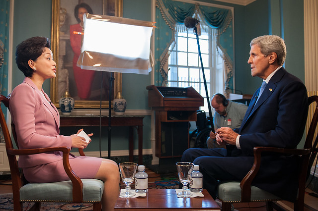 Secretary Kerry Participates in an Interview With Chinese TV