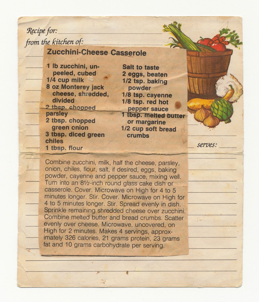 Zucchini Cheese Casserole