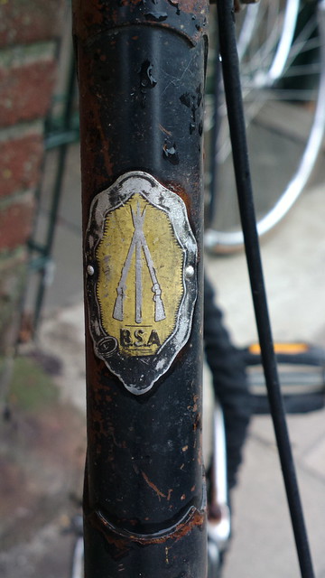 BSA - Birmingham Small Arms (UK) bicycle head badge logo