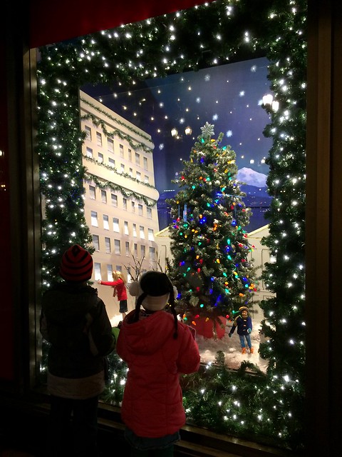 Macy's downtown PDX Christmas windows (the last ones ever)