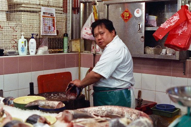 Fish Stall - Chinatown Complex Wet Market  Singapore