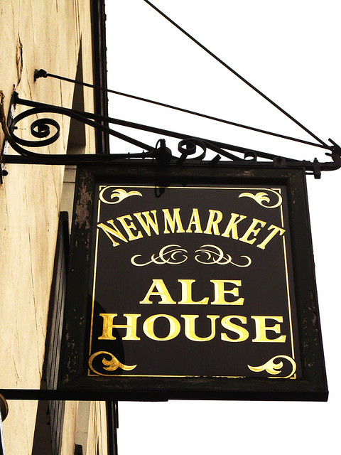 Newmarket Alehouse sign.