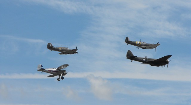 Battle of Britain Formation @ 'Flying Legends' - July 2016