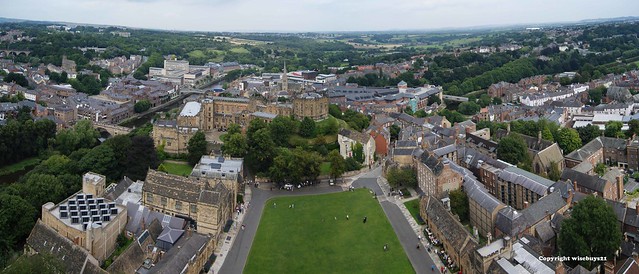 Durham City Panorama from thet top of Durham Cathedral