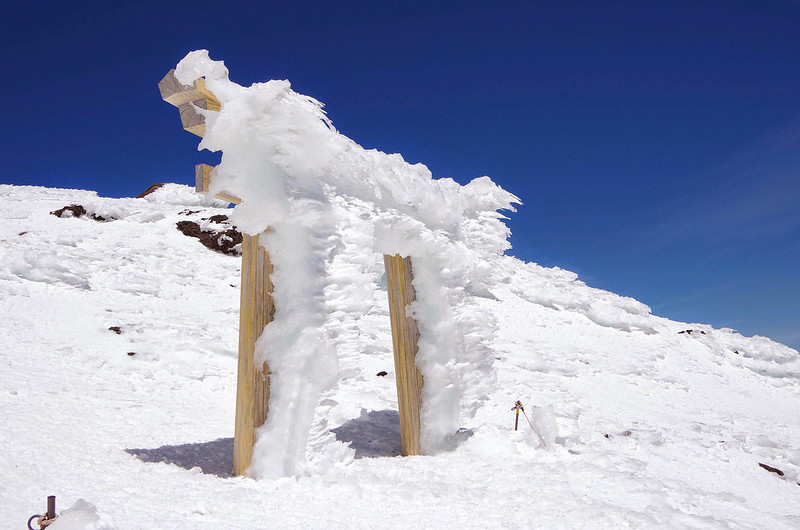 残雪期の富士山