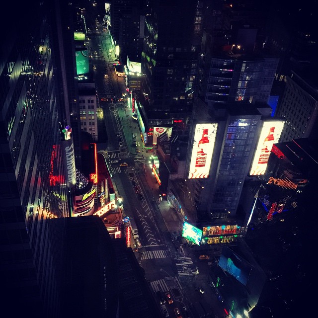 52nd floor above Times Square #nyc #timessquare