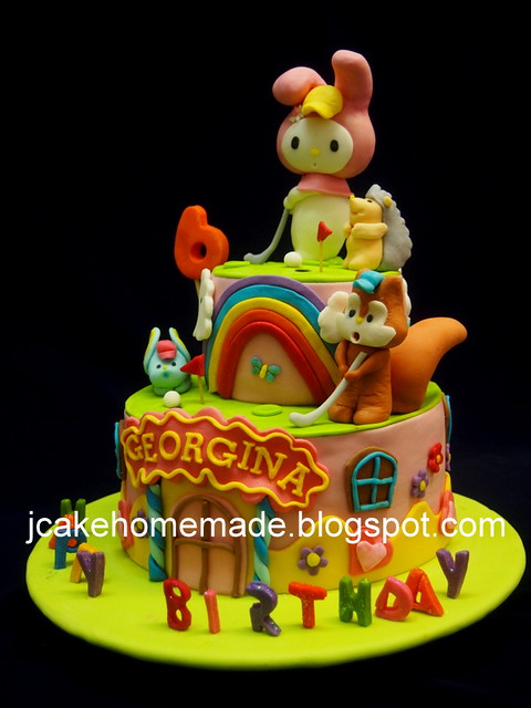 My Melody and friends birthday cake