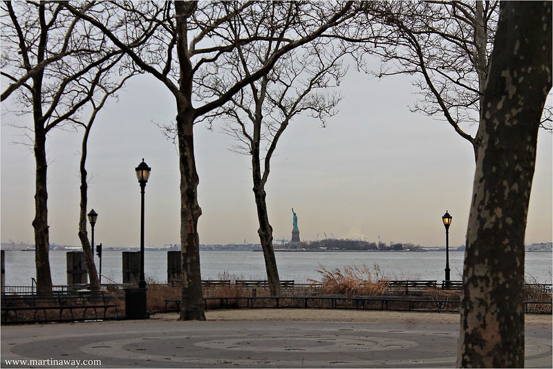 Statua della Libertà da Battery Park, Lower Manhattan 