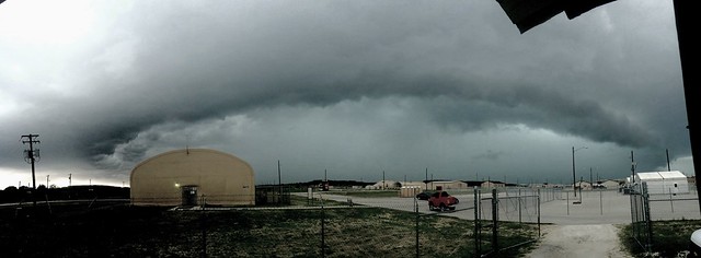 iPhone pano of a storm brewing.