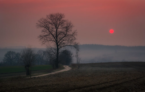 Zmierzch by Mirek Pruchnicki, polska krajobraz województwopodkarpackie trójczyce
