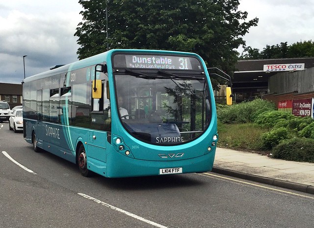 Arriva The Shires Sapphire 3656 LK14FTF. 07/07/2016