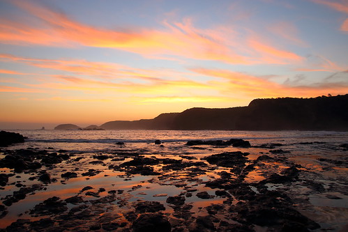sunset sky clouds coast rocks shore bushwalk victoriaaustralia bushrangersbay