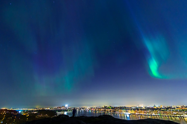 Stockholm city 2015-03-17 - epic night for northern lights