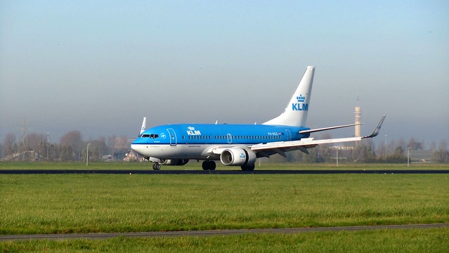 KLM Boeing 737-800 at Amsterdam Schiphol Airport