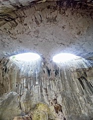 'The eyes of God' in same name Cave in Karlukovo Bulgaria Europe.  Panorama_2015_05_01-th_#57