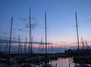 sunset at Lemmer harbour