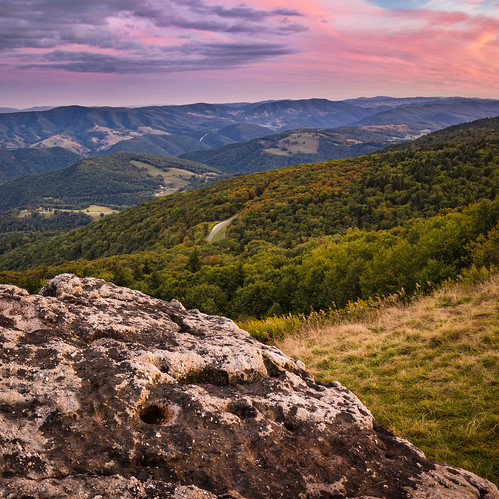 pink trees light sunset sky mountain mountains color green texture nature rock stone clouds forest square landscape outdoors us day purple unitedstates natural nobody hills westvirginia overlook rollinghills riverton spruceknob alleghenymountains