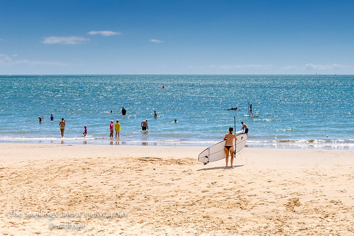 world travel hot beach girl bay seaside cafe pretty view board paddle australia bikini queensland hervey torquay 1635mm aquavue